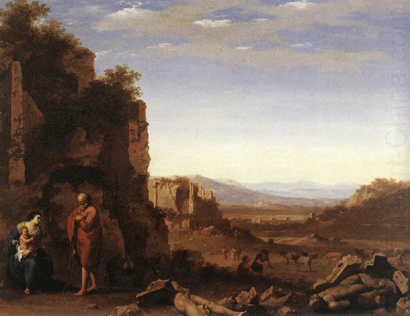 Rest on the Flight into Egypt af, POELENBURGH, Cornelis van